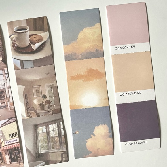 🏷️ aesthetic sunset clouds moon vintage foldable scrapbook card labels - Picture 5 of 13